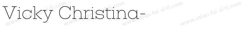 Vicky Christina字体转换